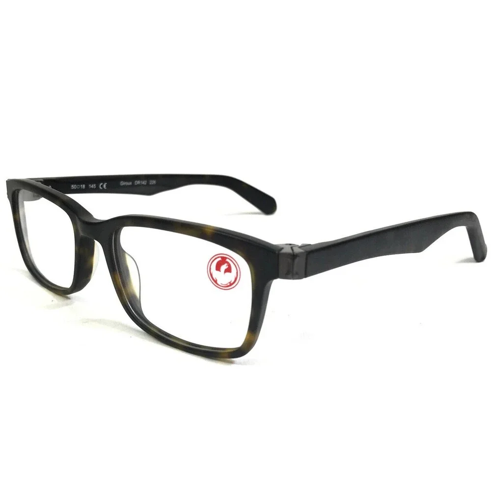 Dragon Eyeglasses Frames DR142 226 Giroux Matte Tortoise Rectangular 50-18-145